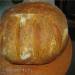 Sourdough pumpkin bread in the oven