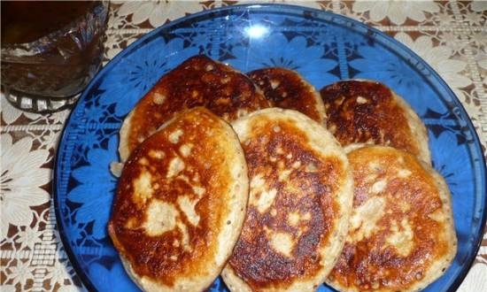 Sourdough rye pancakes