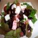 Beetroot salad with cheese (feta cheese)