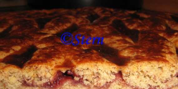 Shortbread pie "Raspberry ringing"