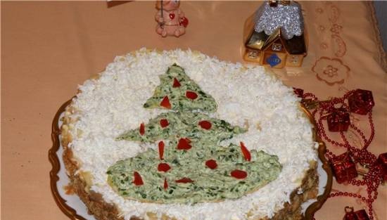 עוגת חטיפים "מתנה לחג המולד"