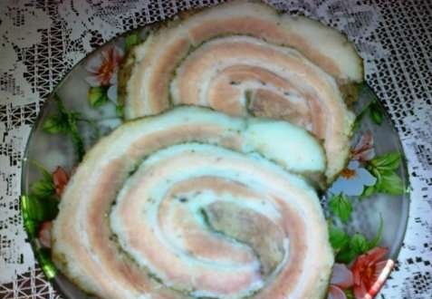 Baked meat roll