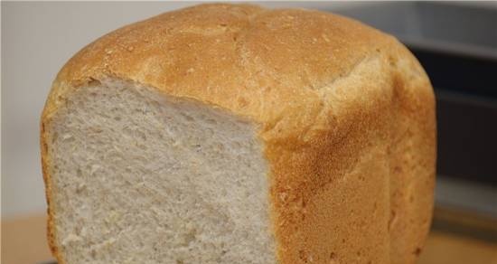 Wheat bread with whole grain "eternal" leaven.