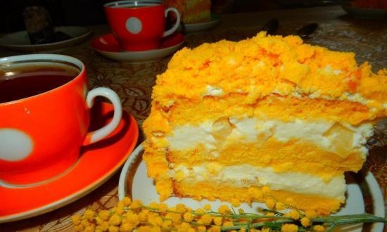 Sponge cake "Mimosa"