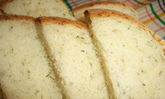 Wheat bread with cheese and dill (oven)
