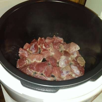 لحم الخنزير مع الشعير (قدر الضغط متعدد الطهي 6051 العلامة التجارية)