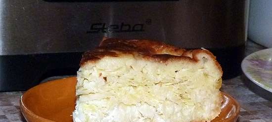 Káposztás pite tésztával a Steba gyorsfőzőben