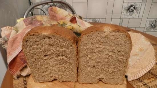 Lehký pšeničný žitný chléb