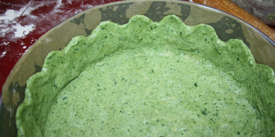 Driekleurige taart met spinazie (Torta salata tricolore)