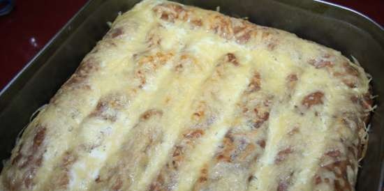 Tortitas de alforfón horneadas con queso y requesón