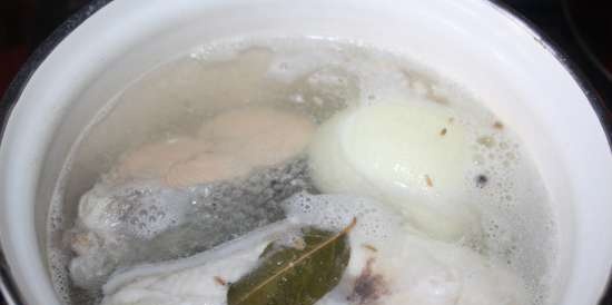 Rakouská polévka z rybího mléka