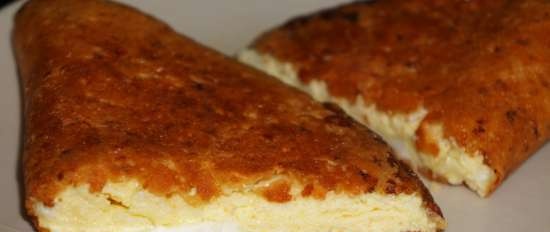 Tortilla con costra crujiente de queso