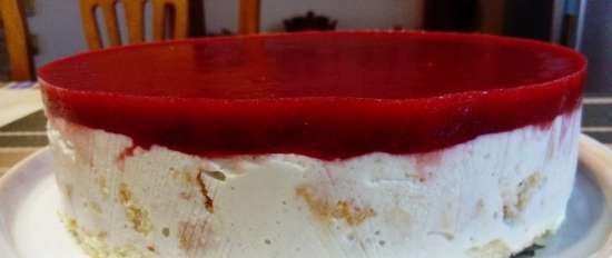 Ciasto Galaretka biszkoptowa o trzech smakach (kilka wersji)