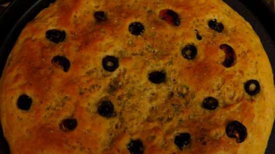 Focaccia cu cremă multigrain