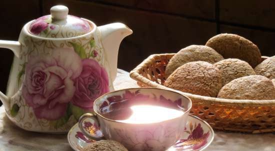 Ciasteczka owsiane z błonnikiem z herbaty Ivan