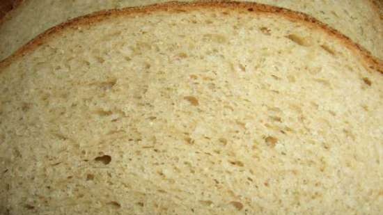 Pšeničně-pohankový krémově-medový chléb (trouba)