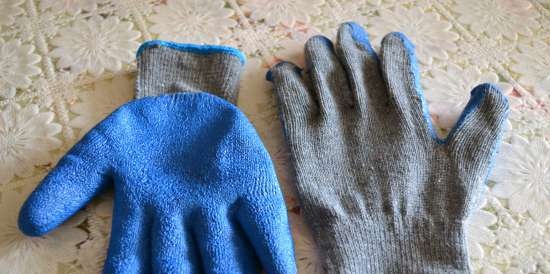Muffole, guanti per inscatolare a caldo