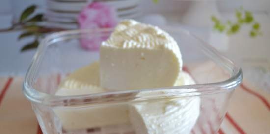 Naturalny miękki ser domowy na zakwasie pepsynowym