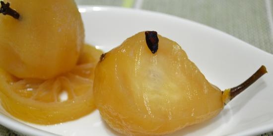 Peras dulces "frutas confitadas (frutas glace)"
