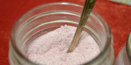 Zucchero colorato con cariche naturali, polvere istantanea basta aggiungere acqua