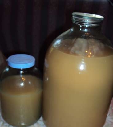 Aceto di mele naturale a fermentazione naturale secondo Jarvis
