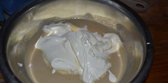 Baumkuchen con crema bavarese