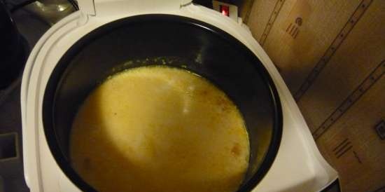 Porridge di mais con zucca (multicooker marca 701)