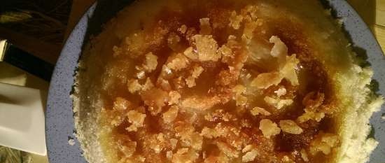Caramel Charlotte w kuchence mikrofalowej