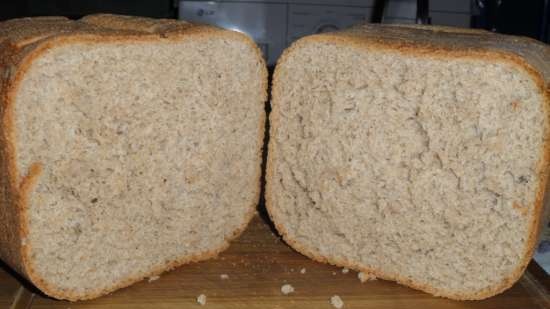 Pane lievitato di grano e segale LG HB202CE