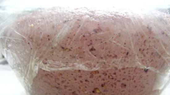 Antioxidáns "Indigo" kenyér áfonyával, rizsliszttel