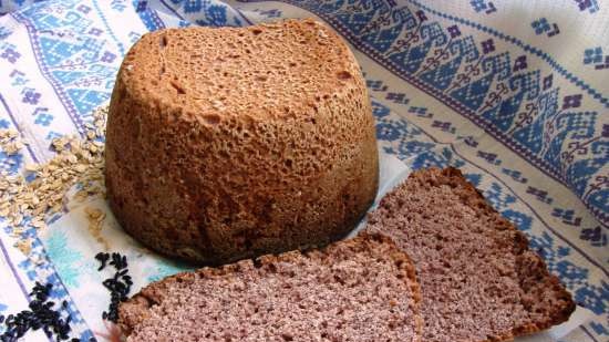 Antioxidáns "Indigo" kenyér áfonyával, rizsliszttel