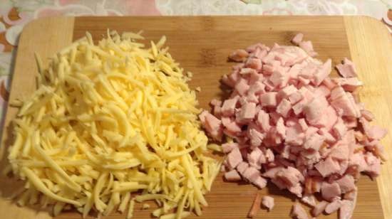 Anello di patate con formaggio e prosciutto (Kase-Kartoffel-Ring mit Schinken)