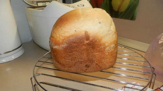 Wheat bread with Provencal herbs and garlic