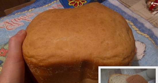 أسهل خبز أبيض مصنوع من دقيق القمح