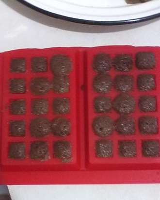 Csokoládé gofri a mikrohullámú sütőben