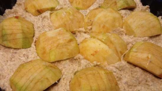 Haferflocken - Apfelkuchen (almás pite zabtésztán)