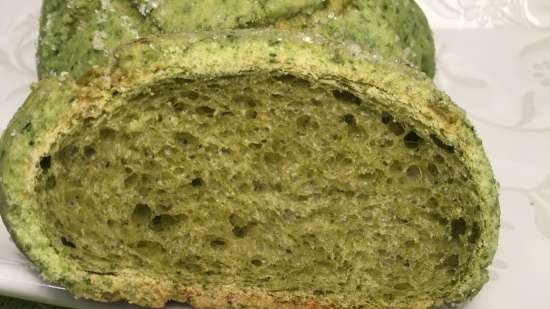 Zöld spenót dinnye kenyér