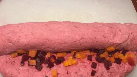 Vinaigrette kenyér (rozs-búza uborka-burgonya sós lében, zöldségekkel és szardellával)