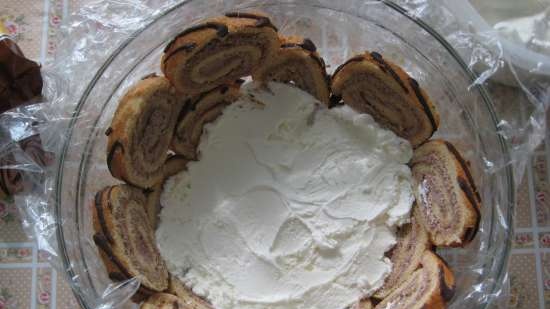 Torta gelato in marmo