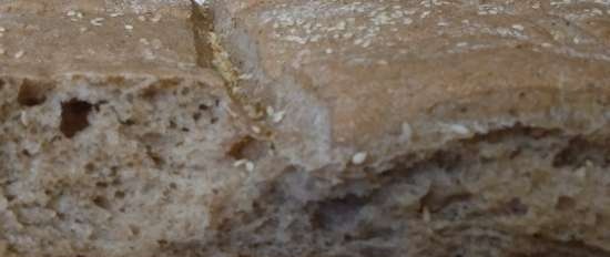 Chlebowe płyty na zakwasie z puree z dyni i pestkami