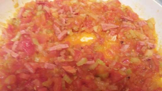 كسل حساء الطماطم والبيض