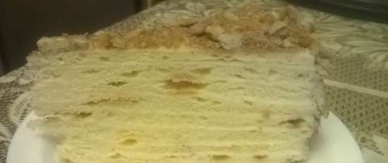 Warstwowe ciasto Napoleona