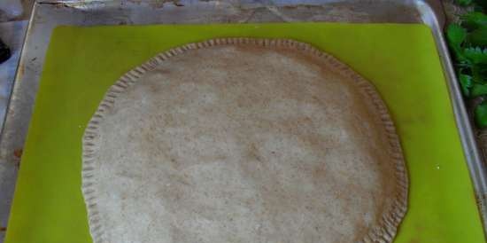 Ciasto ośmiornicowe z mąką pełnoziarnistą, twarogiem i ziołami