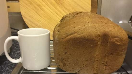 Pšeničný žitný chléb na dlouhém těstě