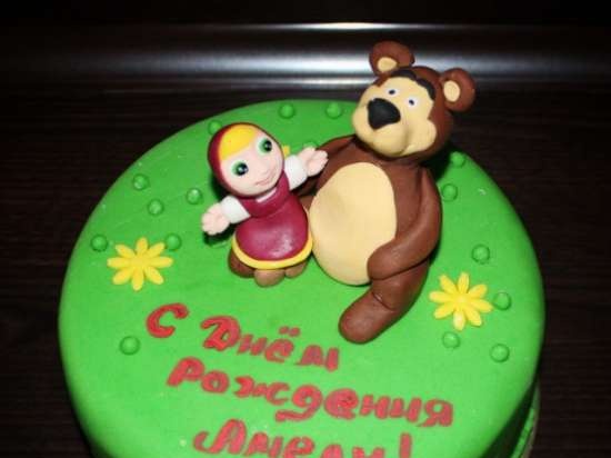 Bánh dựa trên phim hoạt hình Masha and the Bear