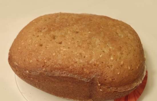 Cupcake mazsolával, szárított barackkal és szezámmaggal (kenyérsütő)