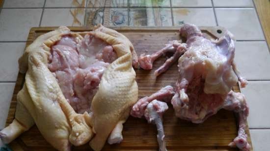 Sebészeti-nosztalgikus töltött csirke (mesterkurzus)