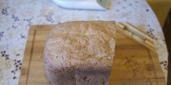 100% teljes kiőrlésű korpás kenyér kenyérkészítőben