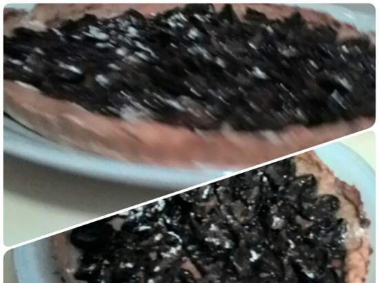 Alimento fresco di segale con gelatina di ribes nero