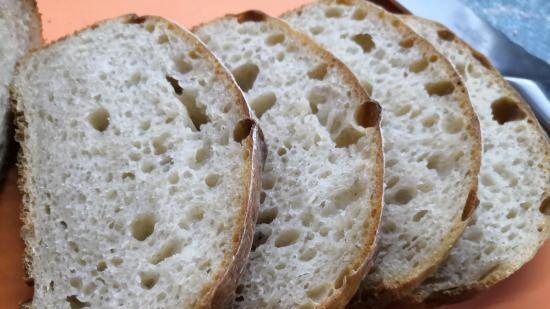 Kézműves kenyér kovász nélküli gyúrás nélkül